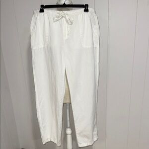 White Drawstring Pants